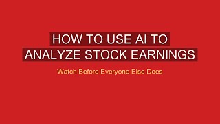 How to Use AI to Analyze Stock Earnings Calls and Generate Investment Research Reports in Minutes