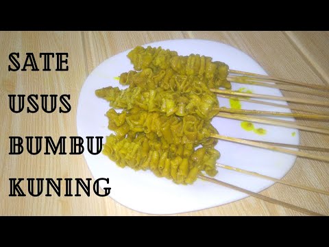 Resep Sate Usus Ayam Bumbu Kuning