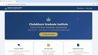 Thailand Fully Funded Scholarship 2027 | CGI Scholarship via HEC Pakistan