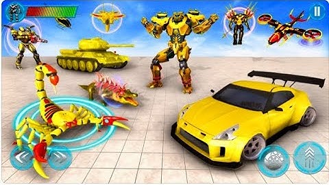 Scorpion 🦂 Tank Robot 🤖 Transform Game Helicopter 🚁 | Colour Robot | Android Gameplay