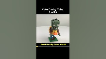 Plants vs. Zombies Ducky Tube 7587A Mini Blocks Preview #lego #brick #miniblock #nanoblock #block