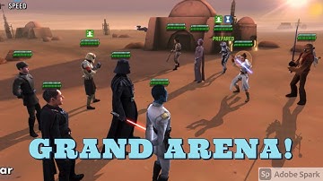 Vader Takes On GL Rey With NO Wat! Grand Arena! Kiaowe vs Senateur Alpatine! SWGOH!