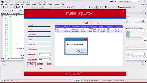 c# full project Hostel Management system Part3.