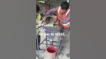 M50 SCC V Funnel #concrete #civilengineering #concretestructures
