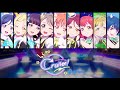 Aqours - KU-RU-KU-RU Cruller! (Color Coded, Kanji, Romaji, Eng)