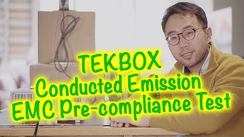 TEKBOX Emission EMC Pre compliance Test Set up, Scan & Results