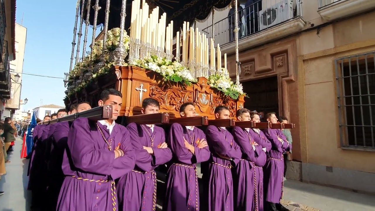 Salida María Stma. De La Soledad. Viernes Santo 2022. Campo de Criptana. Ermita y calle Soledad.