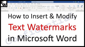 How to Insert and Modify Text Watermarks in Microsoft Word