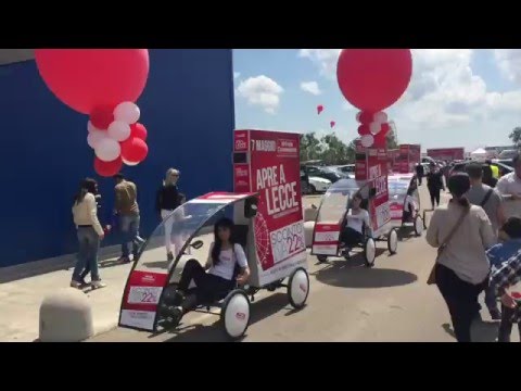 Bici pubblicitarie apertura mondoconvenienza a lecce youtube Mondo convenienza marcianise