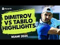 Grigor dimitrov vs alejandro tabilo highlights  miami 2024