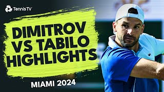 Grigor Dimitrov vs Alejandro Tabilo Highlights | Miami 2024