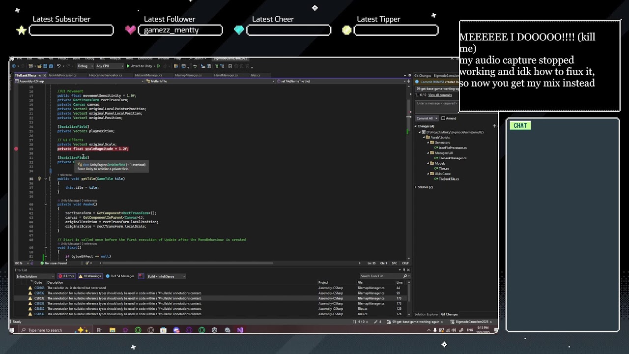 Unity you never cease to anger me | Dev Stream: Project Tile