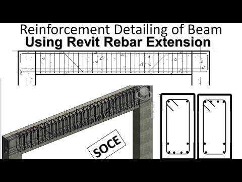 Reinforcement Detailing of Beam in Autodesk Revit Using  Revit rebar Extension - SOCE