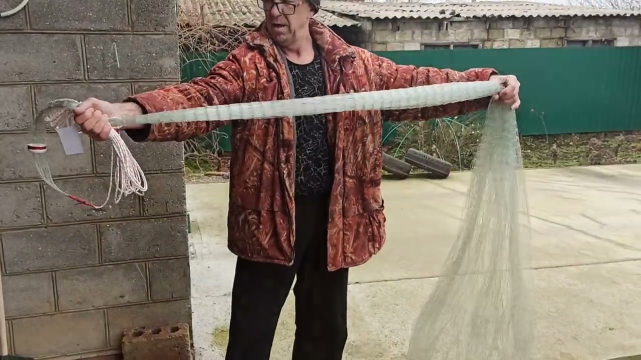 Набор и заброс кастинговых сетей с кольцом. Новые сети. 