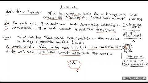 Lecture 2 || Basis for a Topology || Topology || In Bengali || B.Sc Mathematics ||