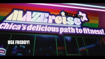 How To SKIP Mazercise In Fnaf Security Breach. (Still Working)