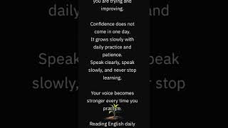 Read Clearly Improve yourself | English language Motivation