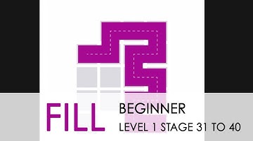 Fill one line puzzle game  | walkthrough Beginner level 1 stage 31 to 40