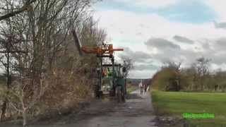 Fendt 309 Vario mit Fischer Frontlader Heckenschere sowie Fiat 100-90DT und Maschio Mulchgerät! [HD]