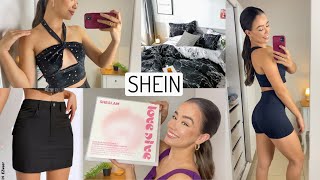Recebidos da SHEIN ✨Saia cargo, Sheglam maquiagem, roupa de academia, blusa | Provando roupas