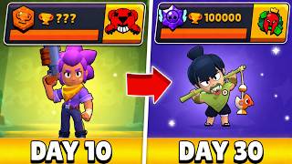 100K TROPHIES🏆 IN 30 DAYS | DAY 10 | Brawl Stars push screenshot 4