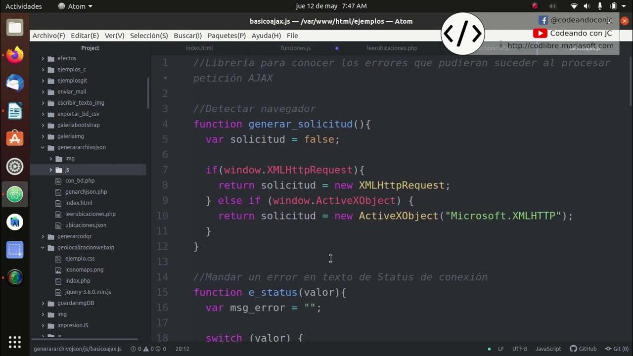Como Generar un Archivo JSON de una tabla. HTML, JS, PHP, BOOTSTRAP ...