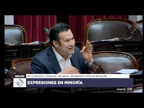 Participación del Diputado Osvaldo Llancafilo en la sesión por la Ley de Ficha Limpia