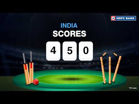 Team India scored 450!! - World cup season with HDFC Bank - Team India scored 450!! - World cup season with HDFC Bank