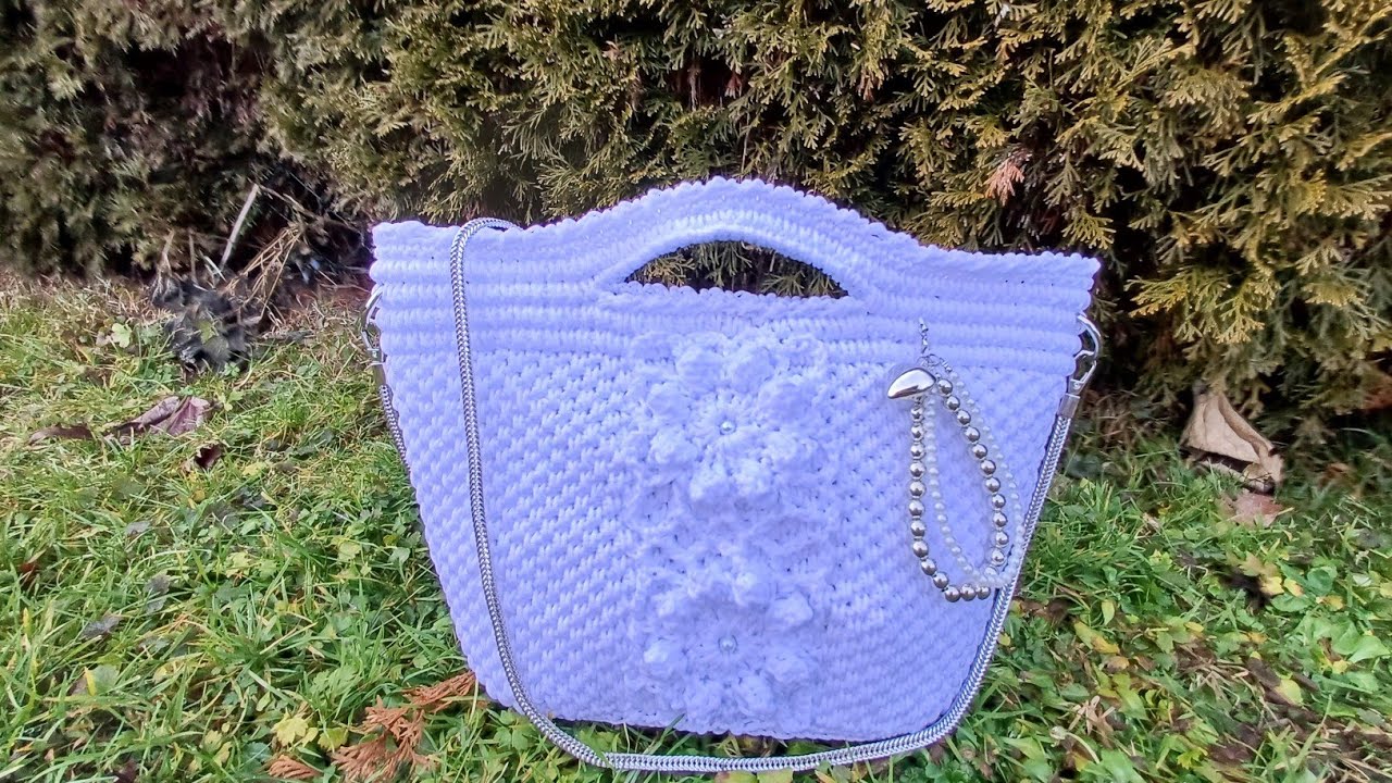 Tutorial Geantă Croșetată Elegantă cu Flori 3D | Model Modern și Unicat 👜
