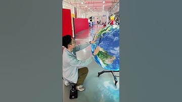 Put the globe at your home#leddisplay #spherical