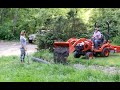 #800 Installing, Backfilling with Kubota BX 23S 15" Culvert Pipe