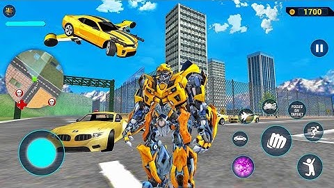 Bumblebee Multiple Transformation Jet Robot Car Game 2020 - Android Gameplay FHD