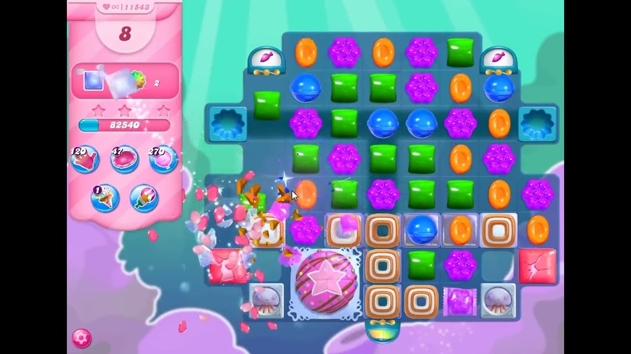 Candy Crush Saga Level 11543 - No Boosters | Skillgaming ✔️