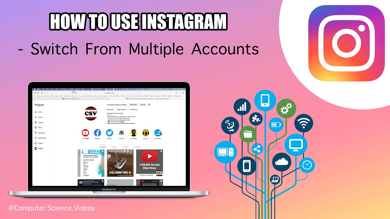 how to switch instagram accounts on pc 2020
