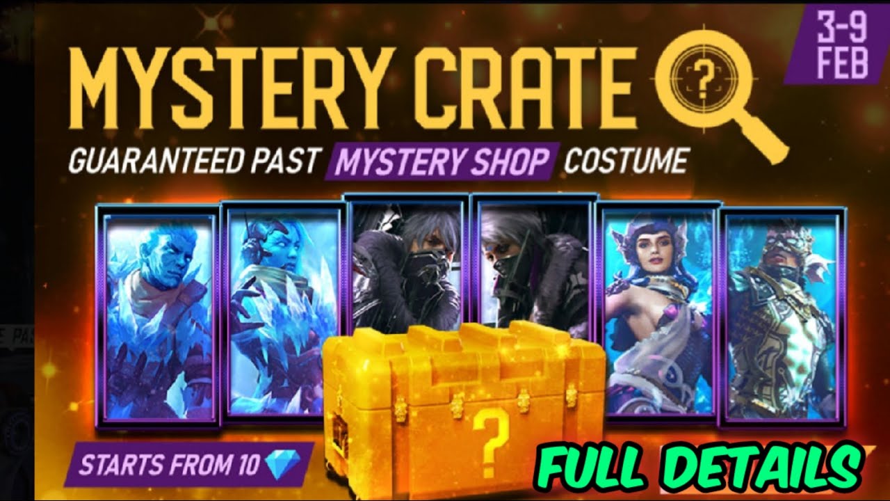 MYSTERY CRATE NEW EVENT IN FREE FIRE || MYSTERY SHOP All ...