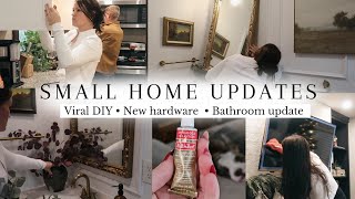 Diy Home Refresh Viral Diy Tv Frame Hack Kitchen Updates Living Room Updates Bathroom Decor