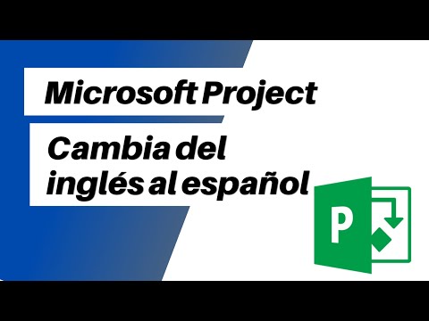 Video: ¿Cómo cambio el idioma en Microsoft Project a inglés?