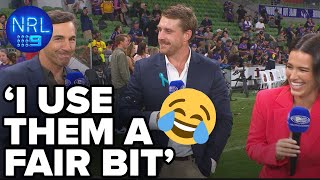 Munster leaves Danika and Billy red-faced & in Stitches 😂 | NRL on Nine