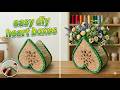 From Waste to Wow 😍 | DIY Heart Shape Flower Vase That Shocked Me 😱 Popsicle Sticks craft