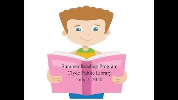 Clyde Public Library Summer Reading Program - Week 6