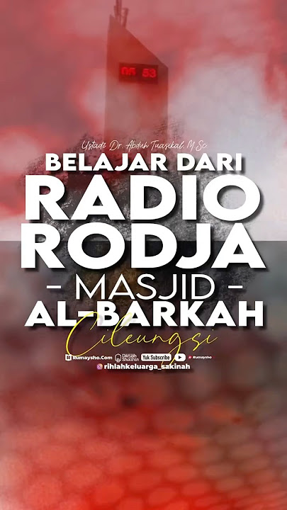 Inspirasi Dakwah dari Radio Rodja #ustadzbadrusalam #radiorodja