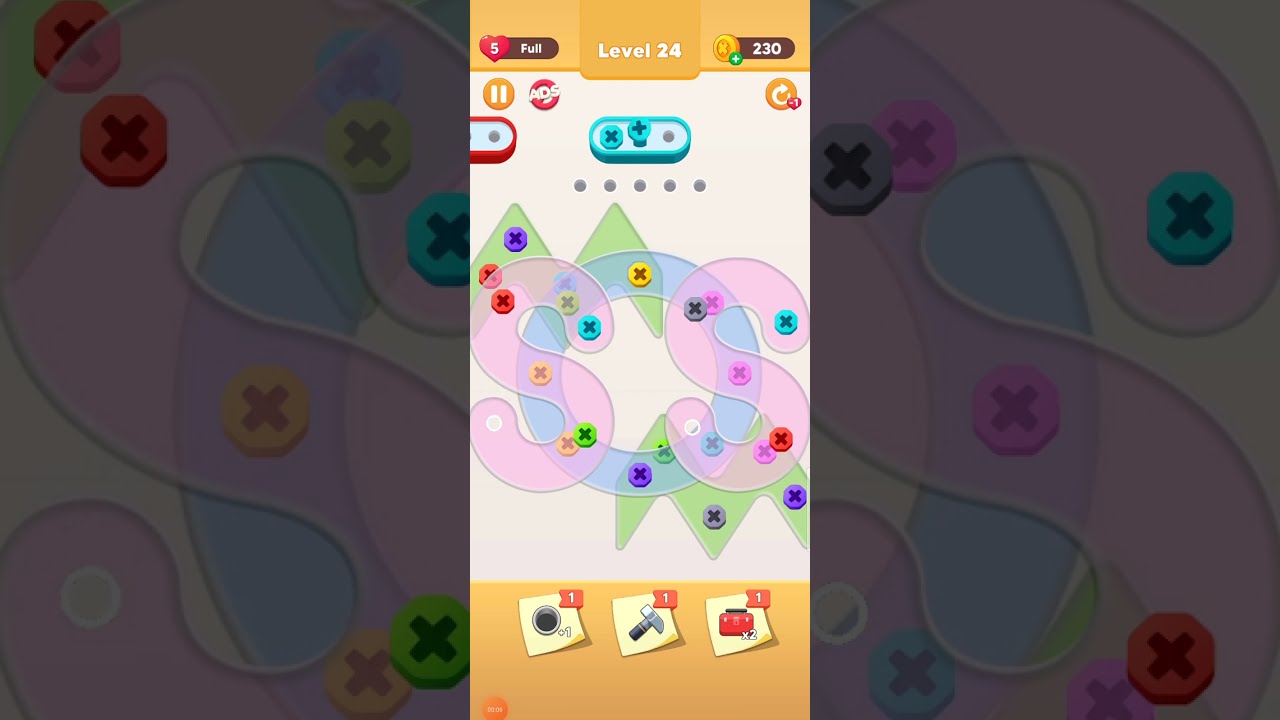 Screw Pin Nuts Jam Puzzle Level 24