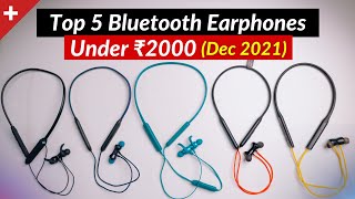 Top 5 Best Bluetooth Earphones Under ₹2000 | Buy in December 2021🔥