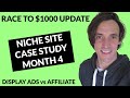 Race to $1000 Niche Site Case Study - Month 4 Update (Frustration!)