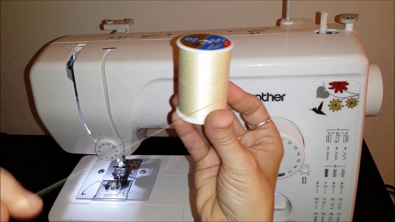 How to Thread - Top Thread - Brother JX2517 Lightweight Full Size Machine - YouTube