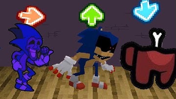 FNF Character Test | Gameplay VS Playground | sonic.exe | majin Sonic | corrupted amongus