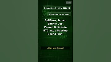 SoftBank, Tether, Bitfinex Just Poured Billions in BTC into a  #Bitcoin #Tether #Bitfinex #QixNews