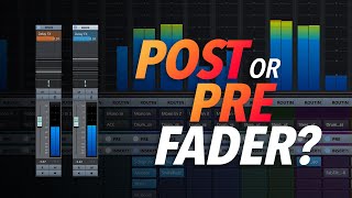 POST FADER Send vs PRE FADER Send FX in CUBASE