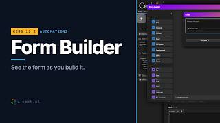 Build interactive automations visually with the Form Builder