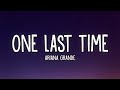 Ariana Grande - One Last Time (Lyrics)